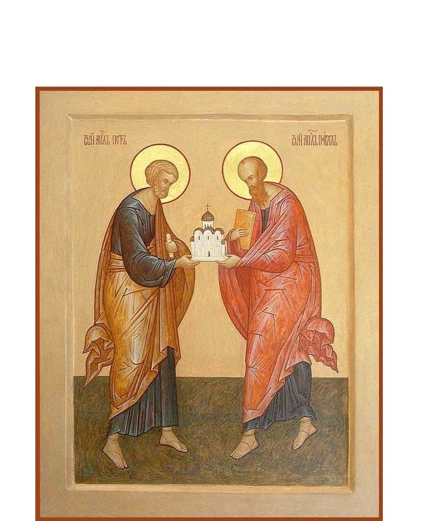 Икона святых первоверховных апостолов Петра и Павла (dimitri.moseparh.ru/2019/06/24/s-nachalom-petrova-posta-bratya-i-syostry-s-24-iyunya-2019goda-po-11-iyulya-2019-goda/ )