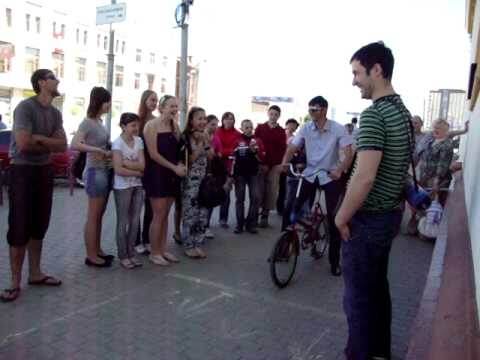 Пьяный велосипед - попробуй проехать 5 метров и получи 1 тысячу рублей