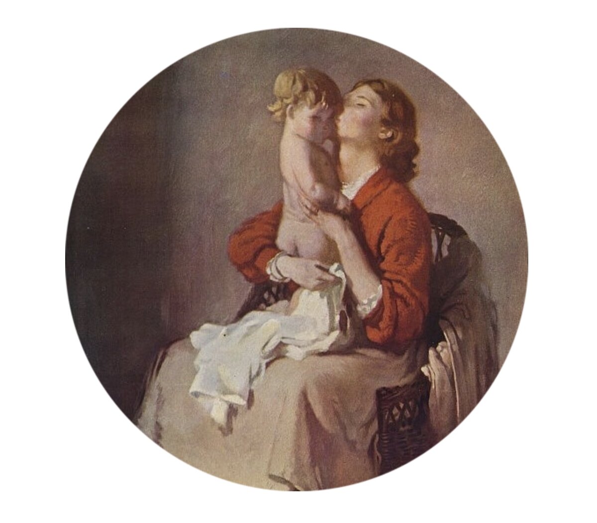 Уильям Орпен. «Леди Орпен и младенец», 1935.