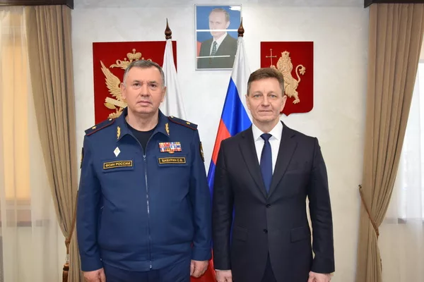 Бабурин с губернатором Сипягиным.