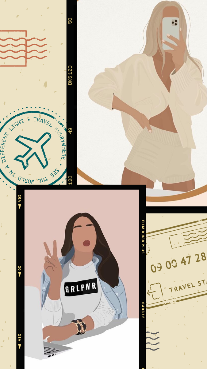 данные портреты можно заказать у кого-то в Инстаграмме , или же нарисовать самому в приложении 