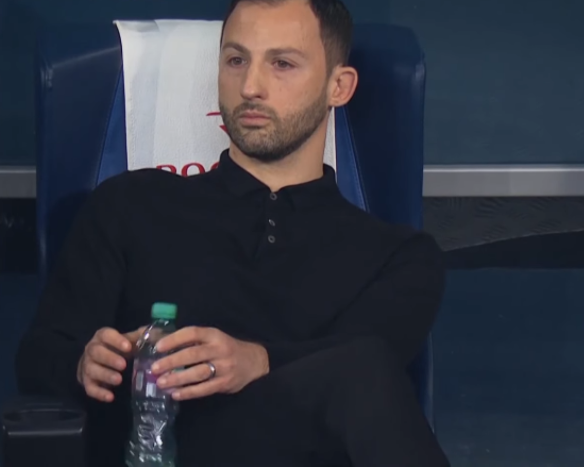 Тедеско во время матча "Зенит"-"Спартак". Источник фото: YouTube канал Матч ТВ.