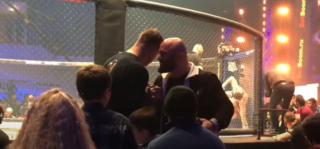 Исмаилов и Минеев за 30 минут до потасовки 