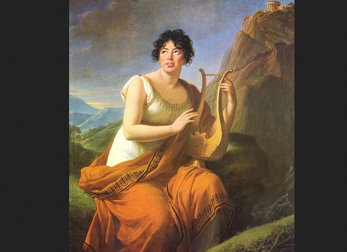 Элизабет Виже-Лебрён. «Портрет мадам де Сталь в образе Коринны» (1808)