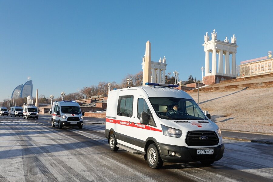 В Волгоградской области автопарк машин скорой медицинской помощи уже обновлен на 90 процентов