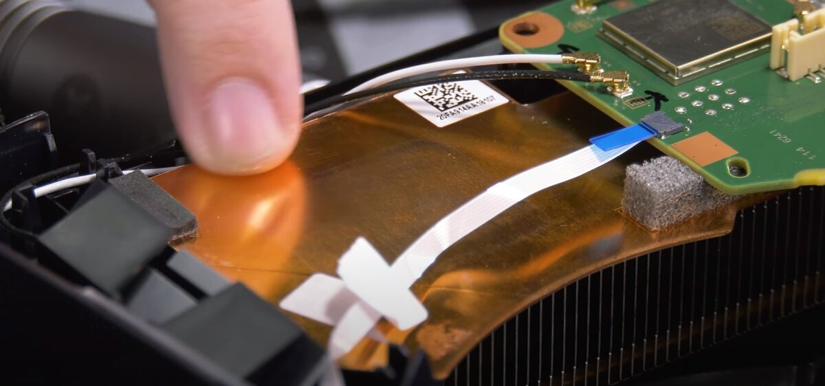 прекрасно видно пятно от какого-то процессора 