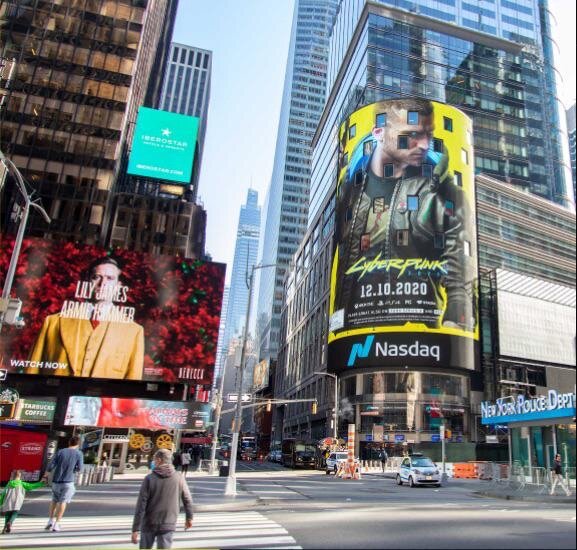 Реклама Cyberpunk 2077 за несколько недель до релиза