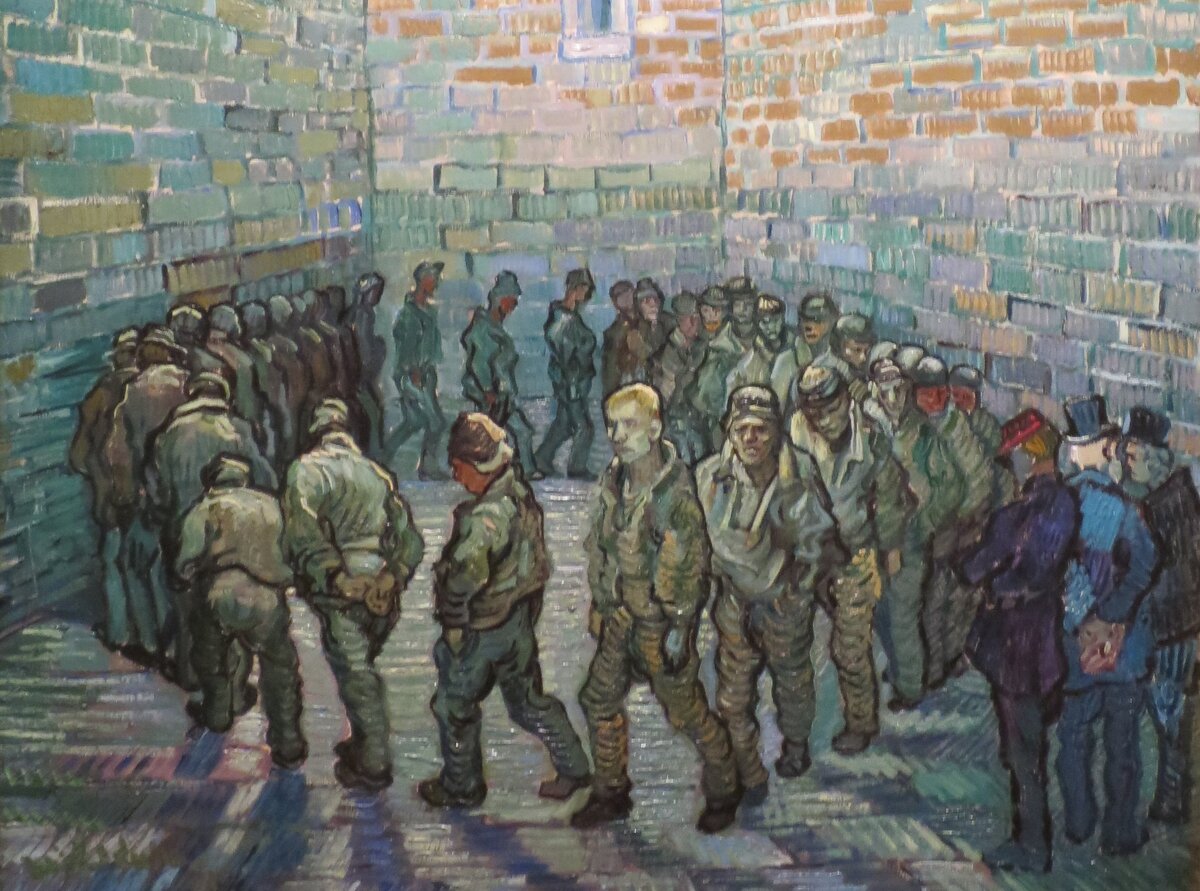 Ван Гог. Прогулка заключённых.