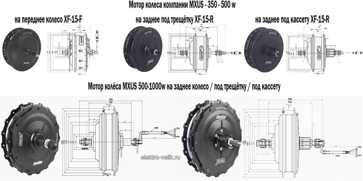 Мотор-колеса для велосипеда