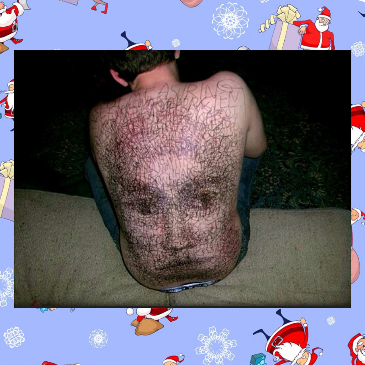 картина на спине