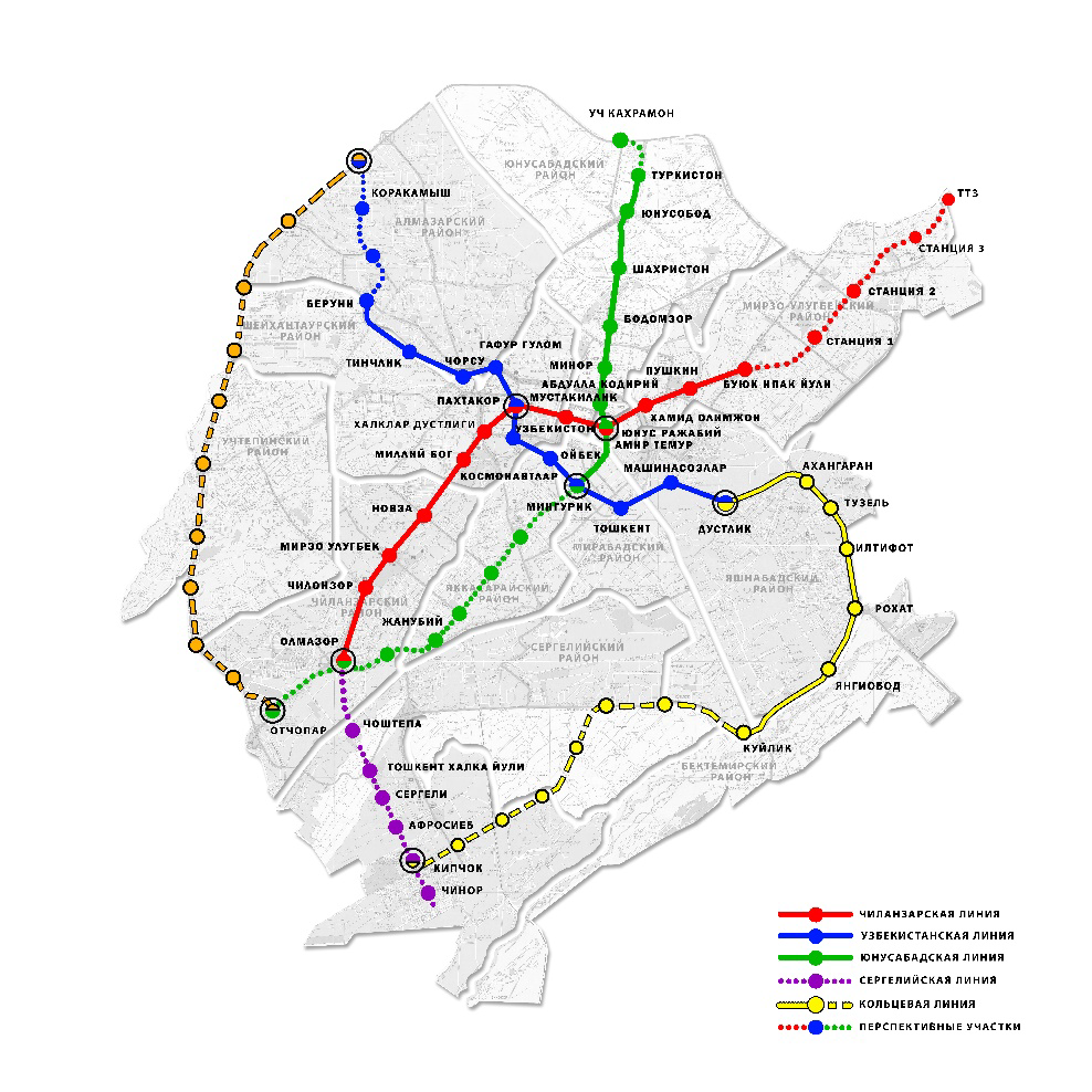 Метро в узбекистане схема