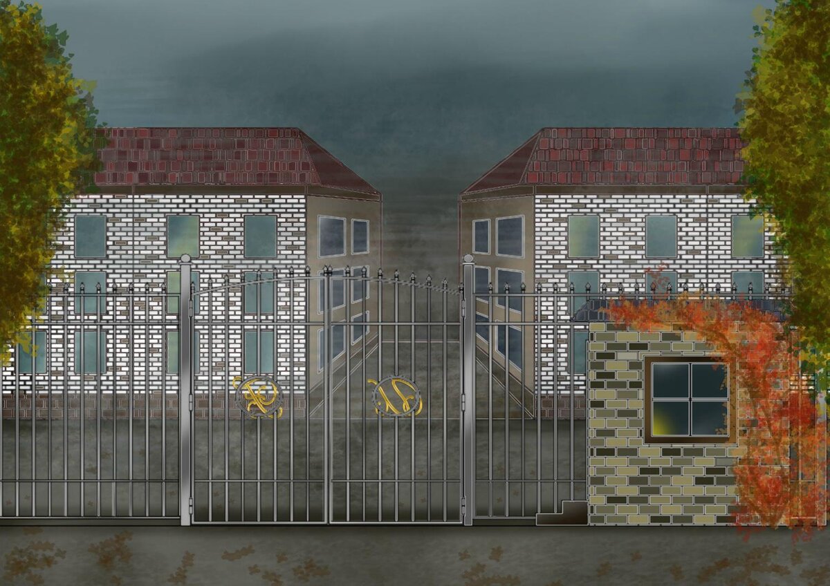 Школа, рисунок Дарьи Демидовой