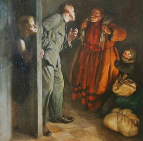 Серафима Рянгина "Жена приехала" (1929 год). Общественное достояние. 