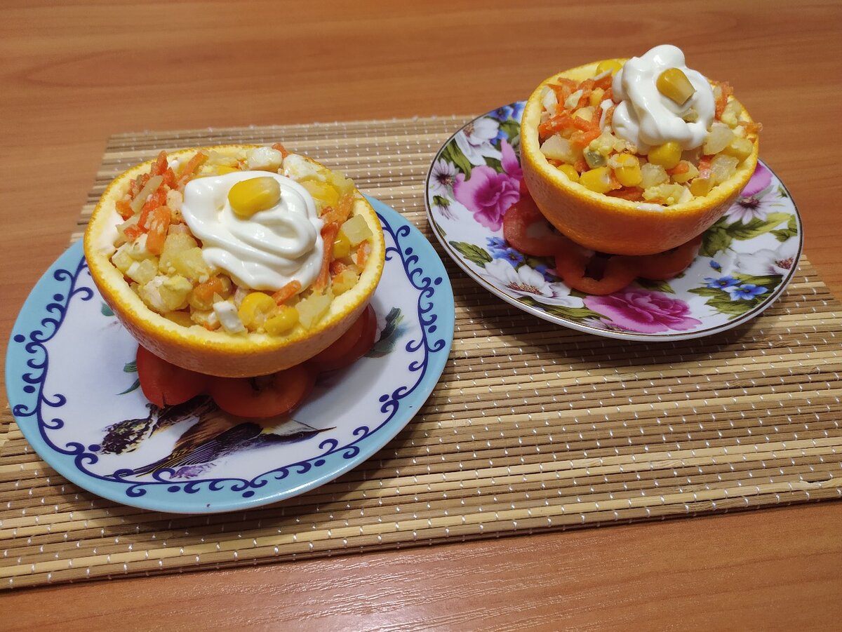 Варианты подачи салата