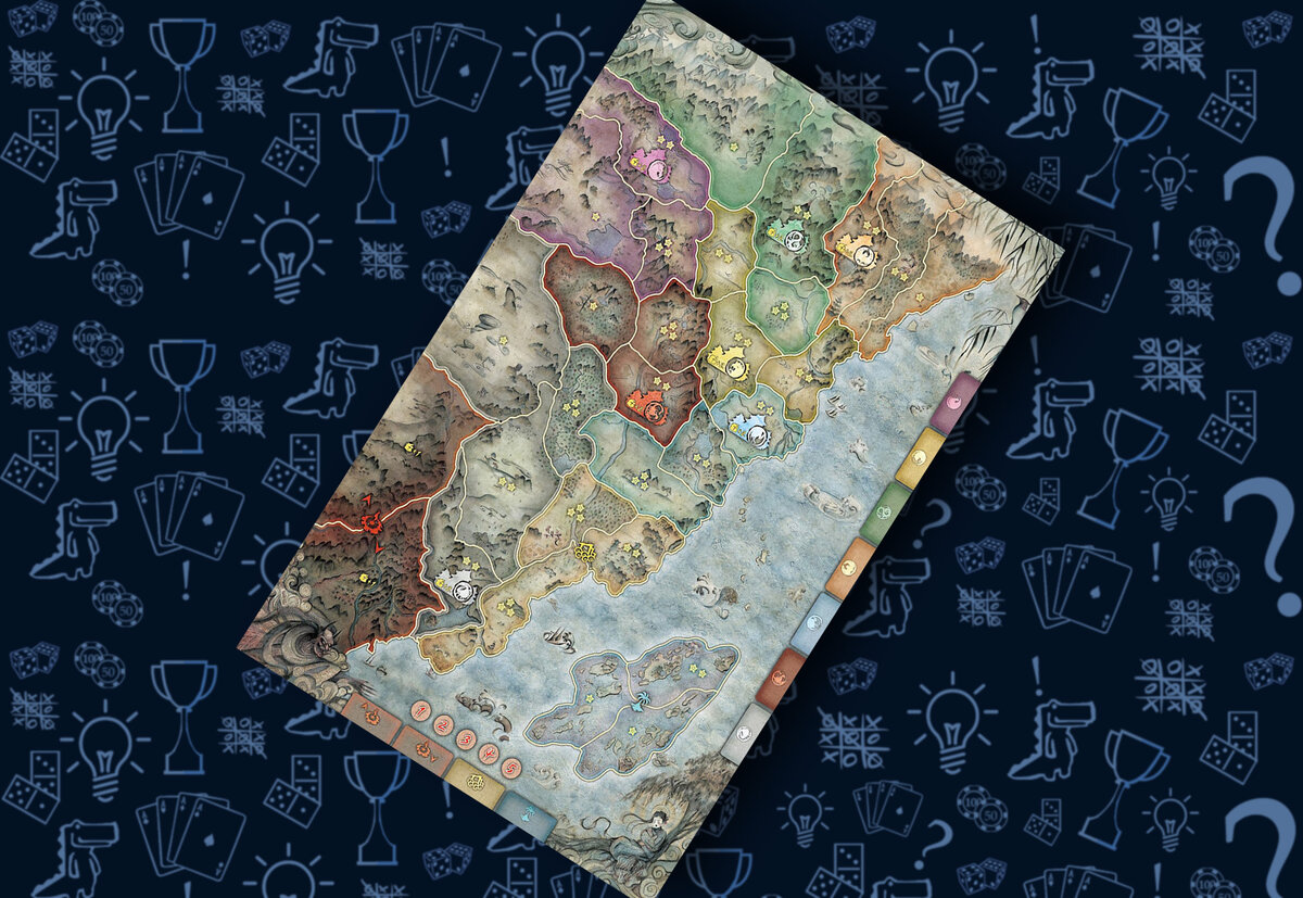 Игровое поле настольная игра «Битва за Рокуган»