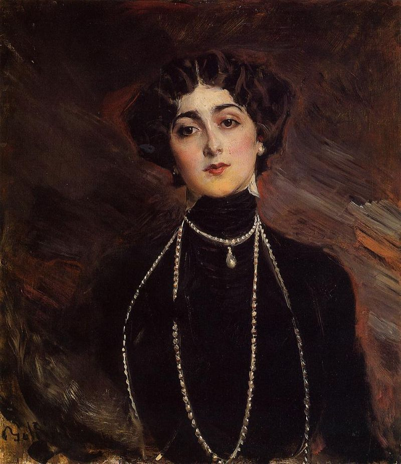 Лина Кавальери; кисть Джованни Болдини, примерно 1901 год 