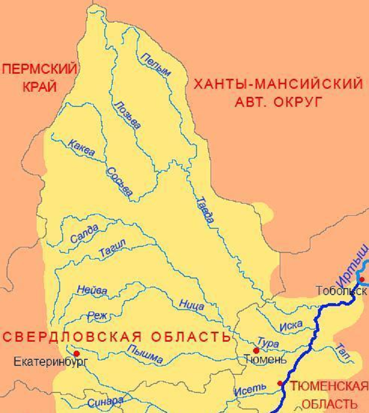 Куда впадает река тагил. Исток реки Тавда Свердловской области. Бассейн реки Тавда. Бассейн реки Тобол. Бассейн реки Тавда на карте.