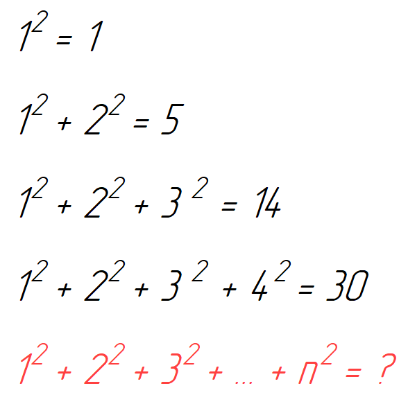 Чему равна сумма квадратов натуральных чисел?