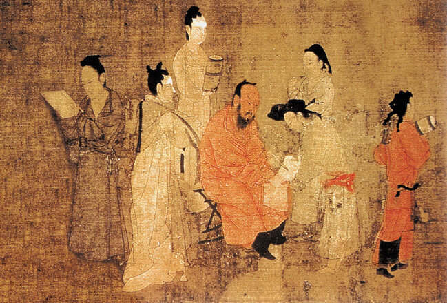 Учёные Северной Ци сопоставляют классические тексты / Wikimedia Commons