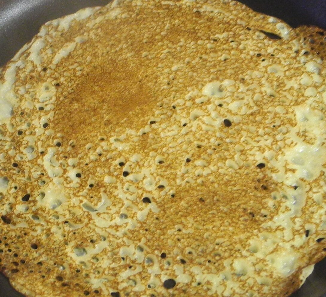Блины на круглых плитах