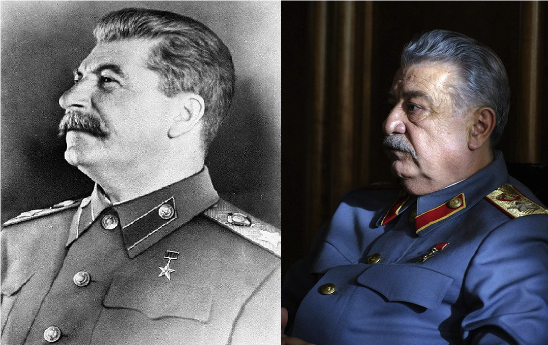Сталин в фильме не Сталин,а дядя Витя из первой квартиры.
