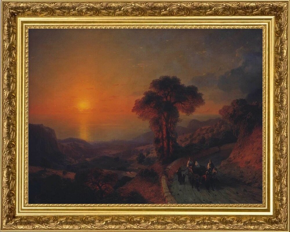 «Вид моря с гор. Крым», 1864, холст, масло, 122 х 170,7 см