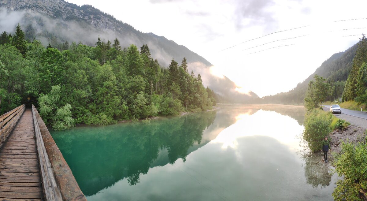 Озеро Plansee, Австрия.