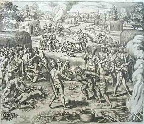 Ритуал каннибализма среди индейцев