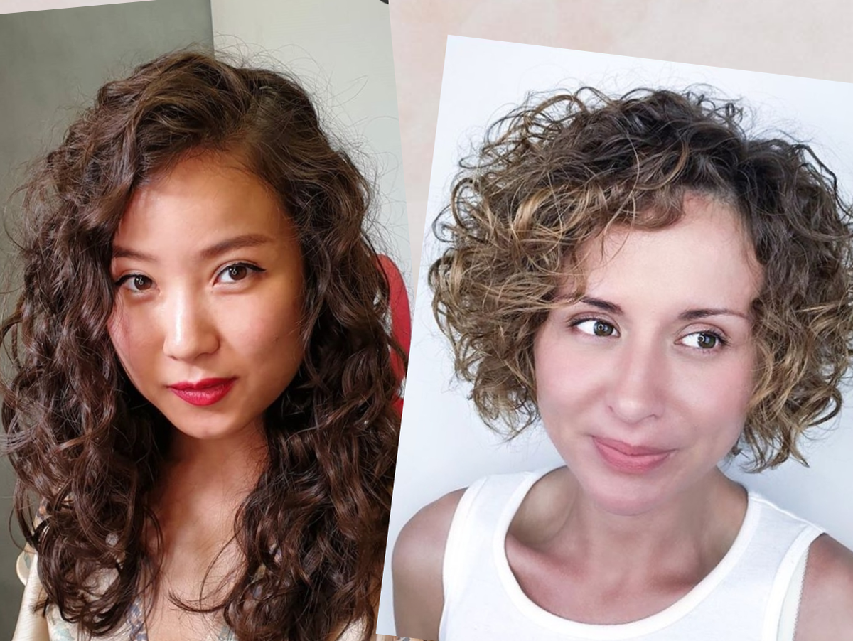 Фото до и после легкой химии. Японская биозавивка. Кудри Химка. Биозавивка для волос. Биозавивка на средние волосы.