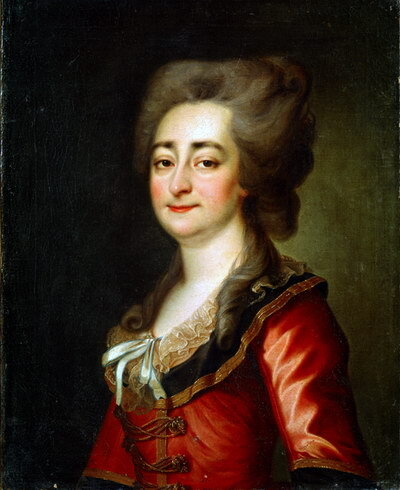 Дмитрий Левицкий. Портрет неизвестной в красном платье. 1790-е. Фото: ru.wikipedia.org