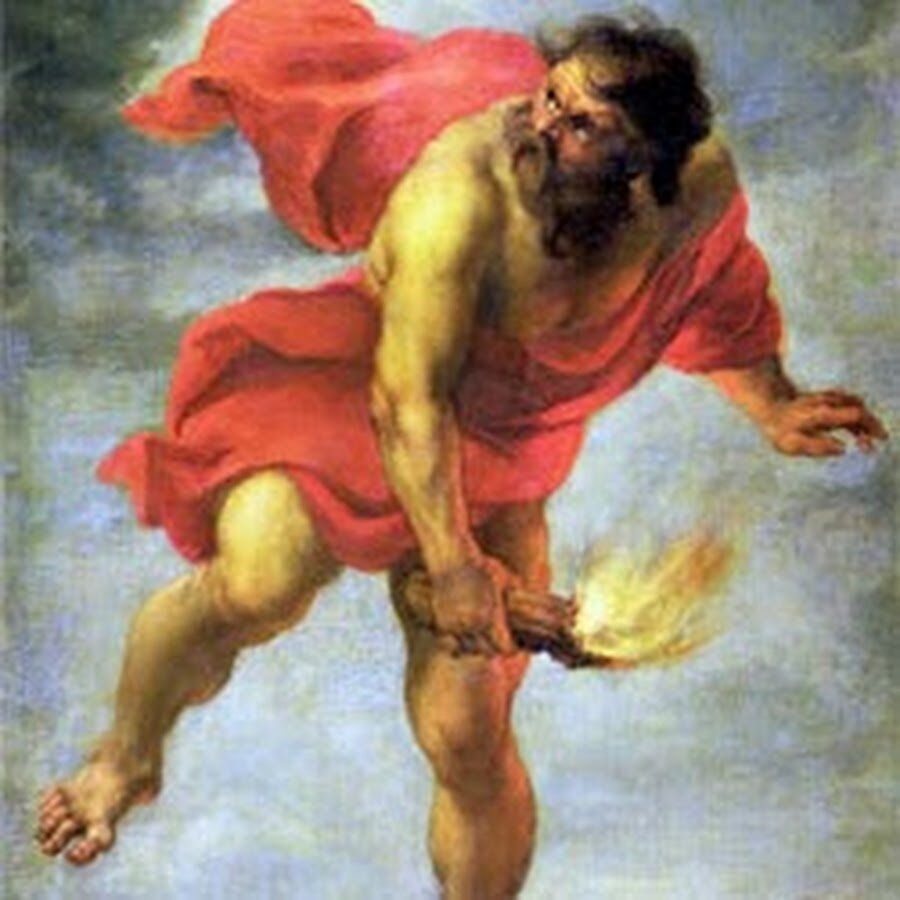 Прометей похищает огонь с Олимпа