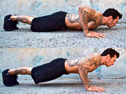 Глубина отжиманий