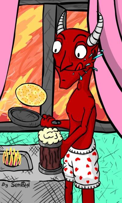 сатана печет блины странные вещи