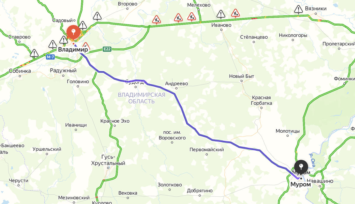 Трасса 17Р-1 с хорошей дорогой. Удивляемся состоянию дорог Владимирской области. Губернатор -молодец.