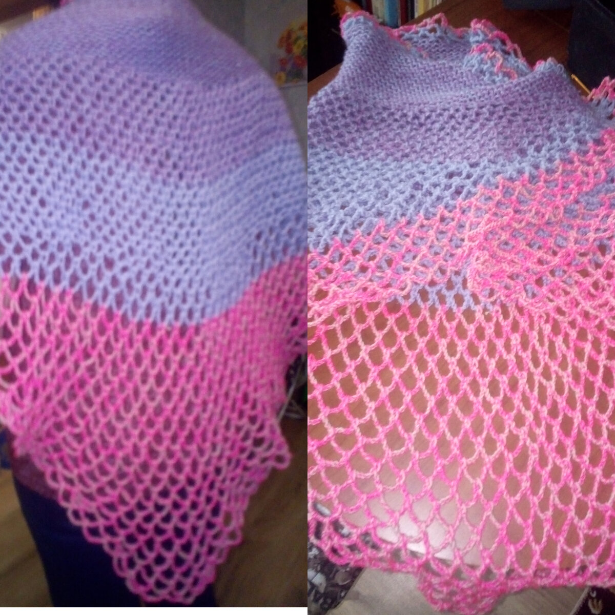 Шаль - первая моя работа.