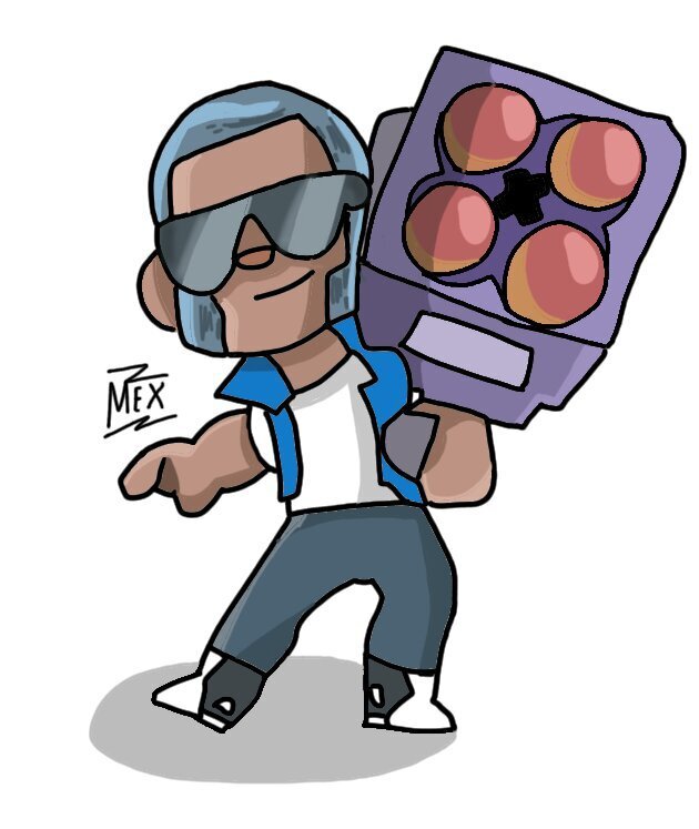 Как рисовать брока из brawl stars