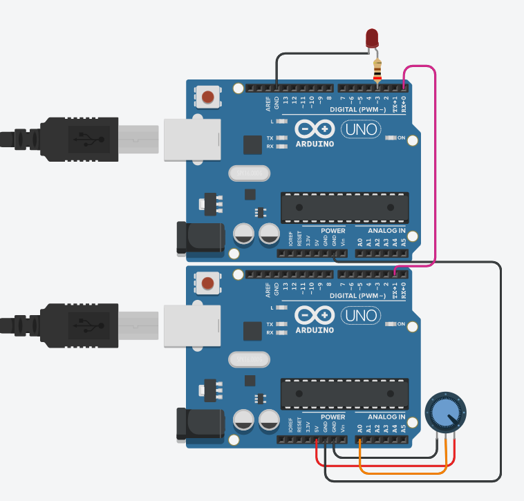 Подключение двух arduino