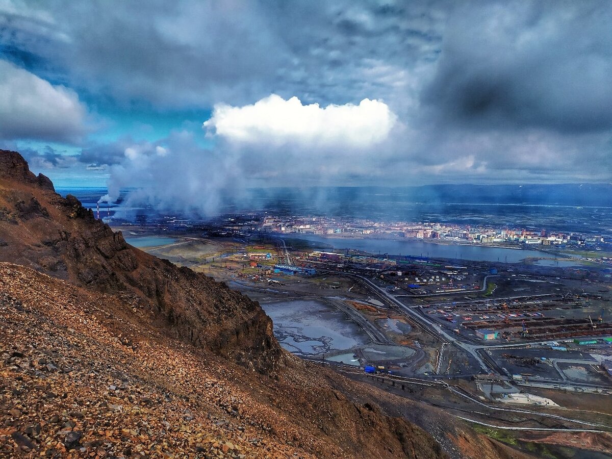 Норильск фото сверху вид