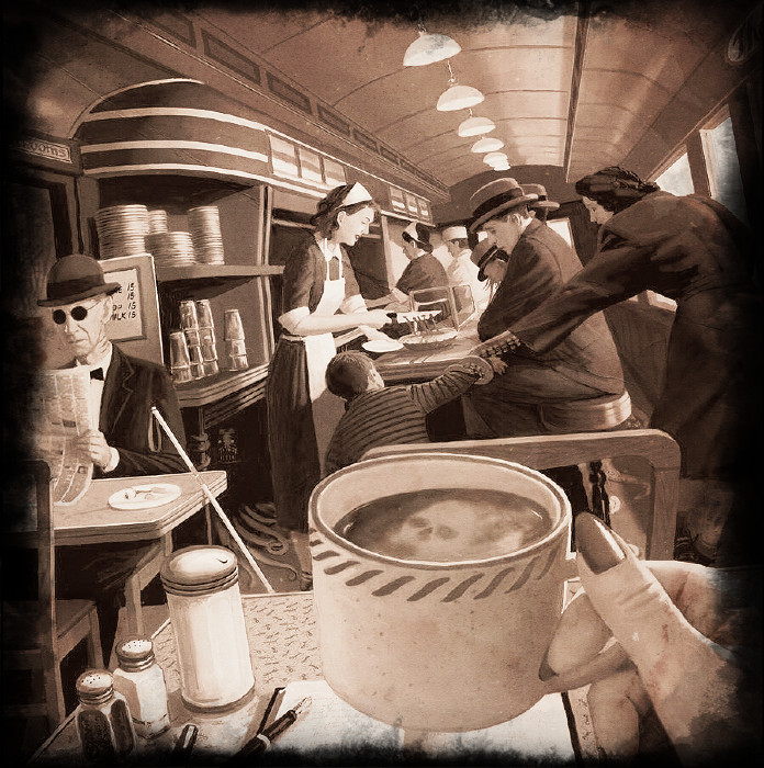 Картина Джеффа Ли Джонсона идеальна для передачи той бури эмоций, которая сокрыта в истории про рыжего мальчика в деревне: всмотритесь пристальнее - и увидите...