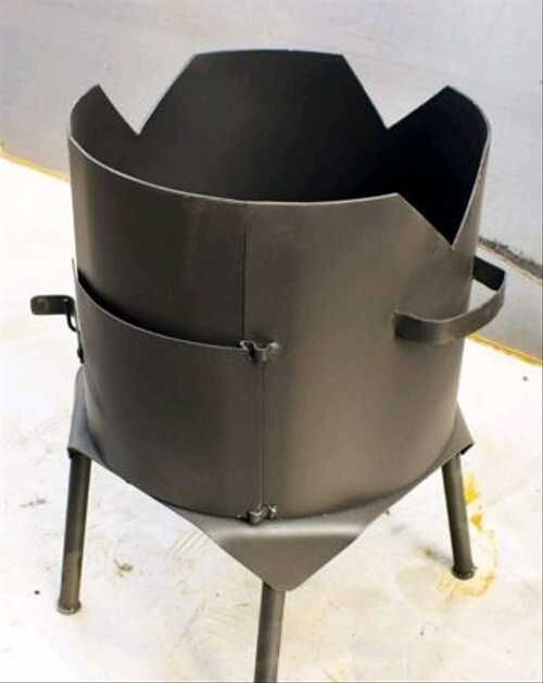 Печь с закрытой дверкой