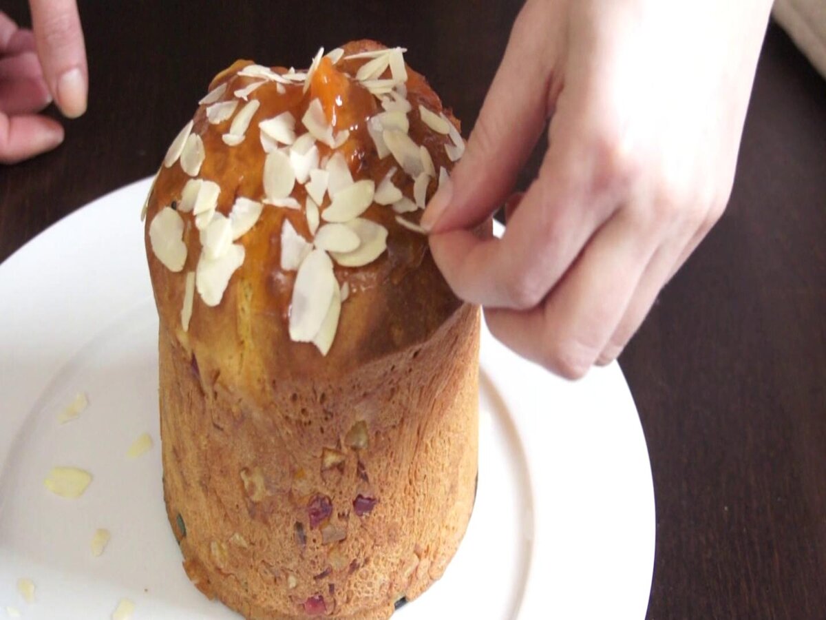 Пасхальный кулич морковный с цукатами
