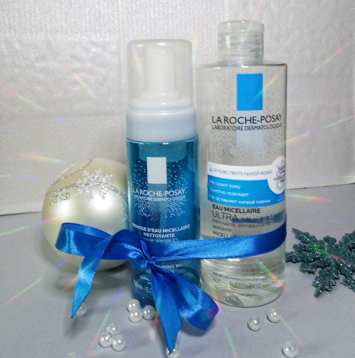 Мягкие очищающие средства от La Roche-Posay. Фото автора. 
