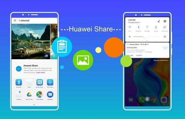 Не все пользователи понимают huawei share что это за функция и как она работает, бесплатна ли. Данная функция работает по принципу Bluetooth: так же передает файлы из одного телефона в другой, который имеет данную функцию. Для того чтобы воспользоваться данным приложением его необходимо активировать на каждом из мобильных телефонов. Схема подключения такая же, как и при подключении нфс: зайти в настройки, открыть вкладку подключенных устройств и найти данный инструмент, после чего включить его. Данной функцией могут пользоваться только обладатели устройства Huawei, которые поддерживают передачу файлов подобным способом. Передавать можно фотографии, различные документы. Функцию используют при замене одного устройства на новое, таким способом быстро переносят файлы.