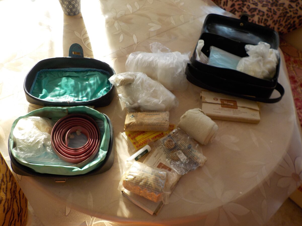 Содержимое аптечек