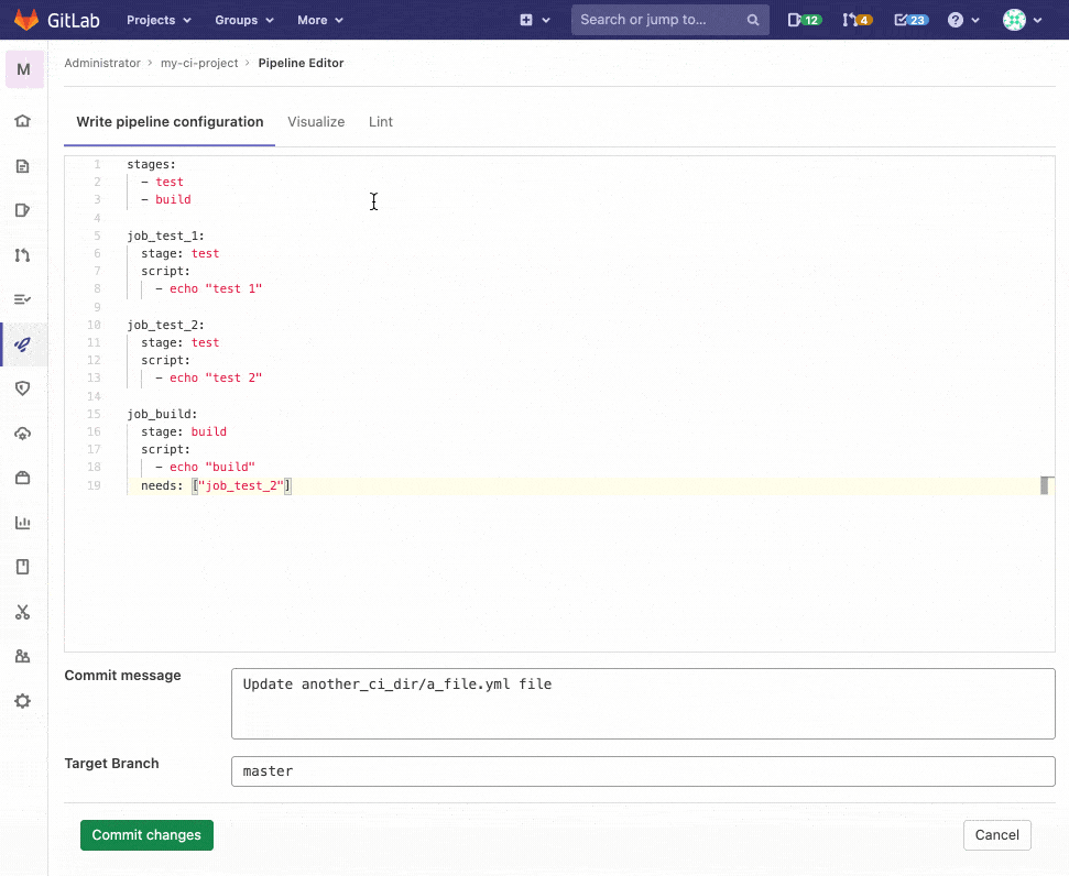 Pipeline Editor