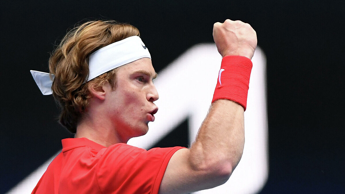 Андрей Рублев на ATP Cup 2021. 