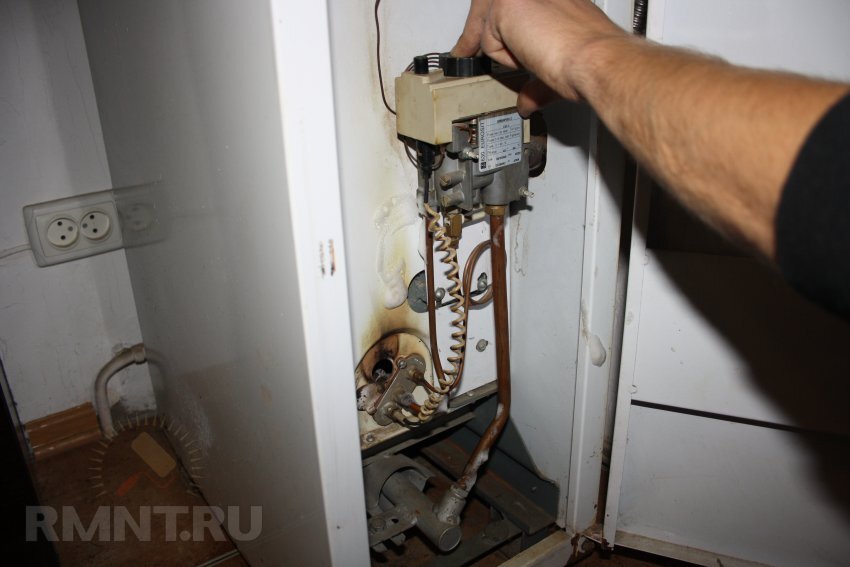 Как разобрать запальник на газовом котле дани