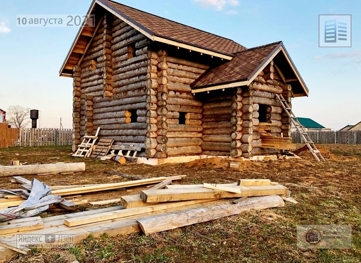 шлифовка деревянного дома. Источник фото: zen.yandex.ru/rostern