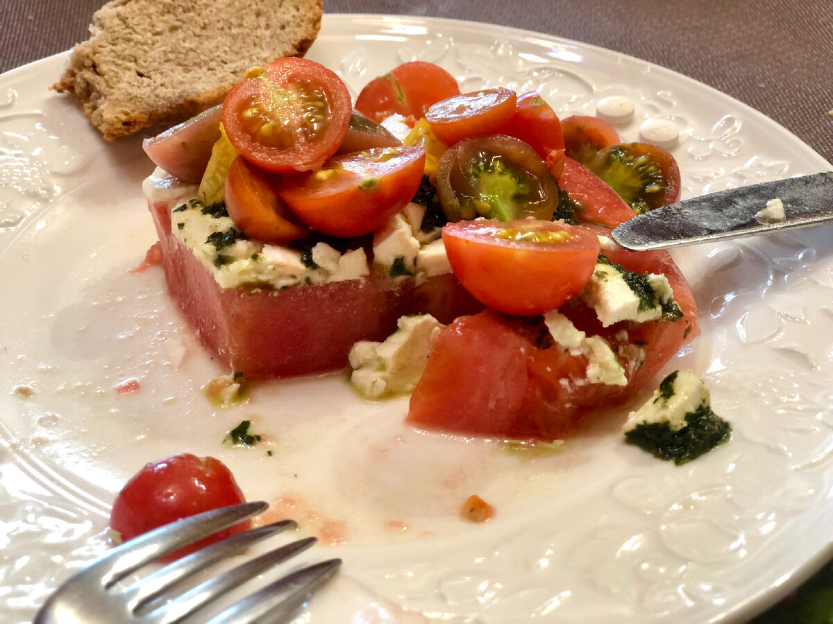 Карпаччо из помидоров. Tomato carpaccio