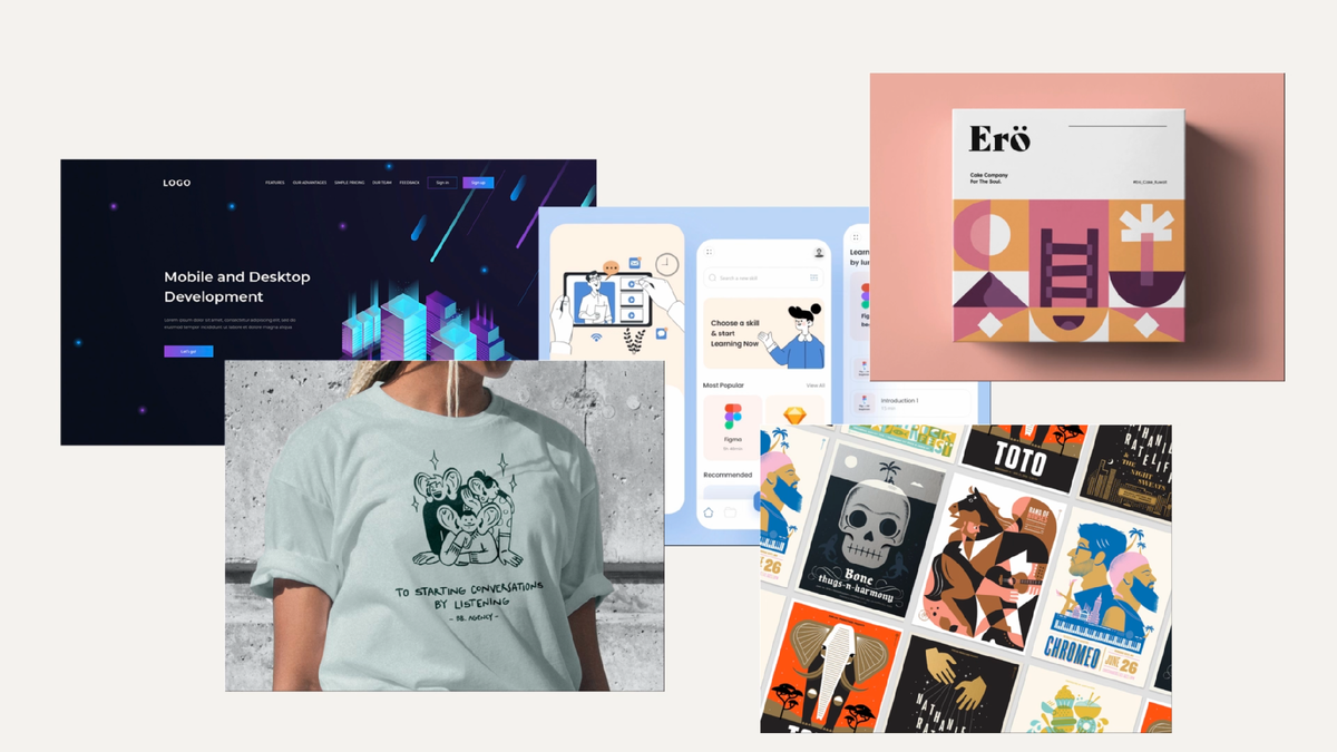 Примеры использования иллюстраций